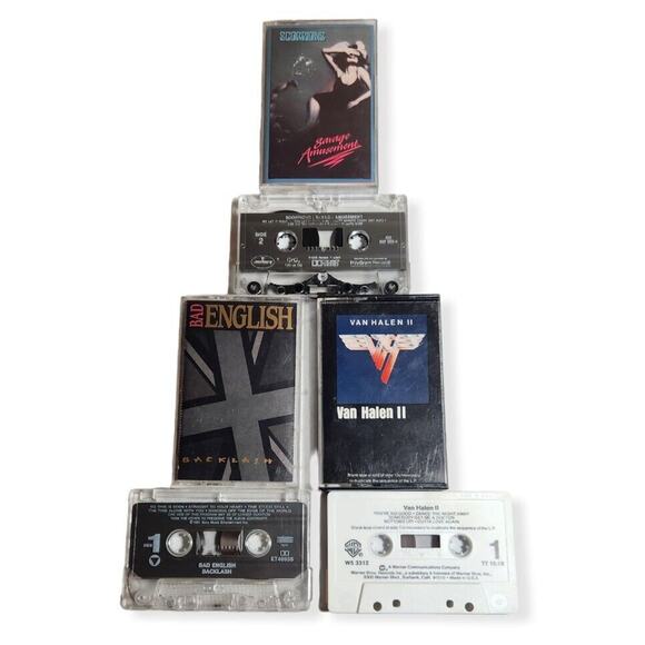Van Halen, Scorpions And Bad English Vintage Cassette Lot 90's TESTED Pre-owned - Picture 2 of 3
